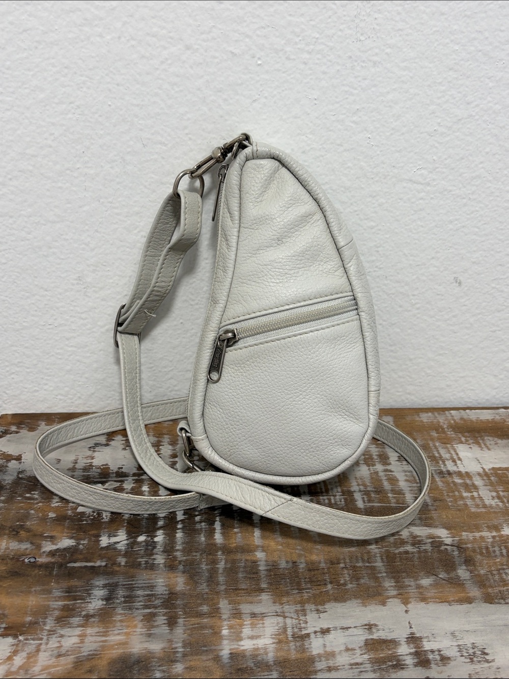 Ameribag Small Leather Minimalist Travel Sling Bag - Excellent Condition